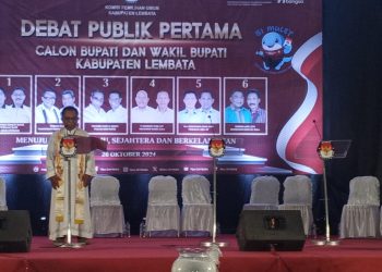 Pater Rein Kleden, SVD Pimpin Doa Debat Publik Paslon Cabup-Cawabup Lembata