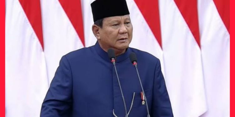 Pidato Prabowo Saat Pelantikan Presiden RI