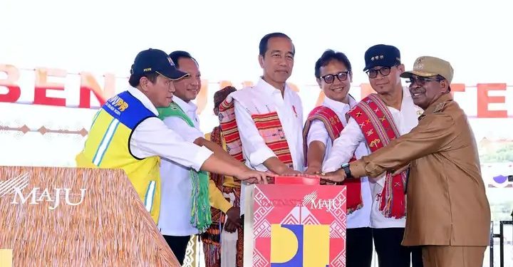Presiden Jokowi Resmikan Bendungan Temef : Air Kebutuhan Vital