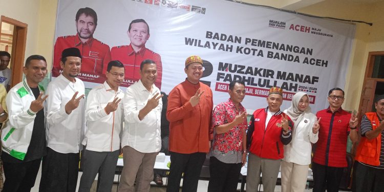 Badan Pemenangan Mualem-Dek Fadh Kota Banda Aceh Deklarasi Posko Pemenangan