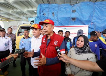 Wamensos Agus Jabo Pastikan Bantuan Erupsi Gunung Lewotobi Cepat Didistribusikan