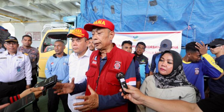 Wamensos Agus Jabo Pastikan Bantuan Erupsi Gunung Lewotobi Cepat Didistribusikan