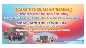 Linus Beseng : “Banyak Siswa SMKS Sanctus Lembata Praktek Kerja Industri di Jawa”