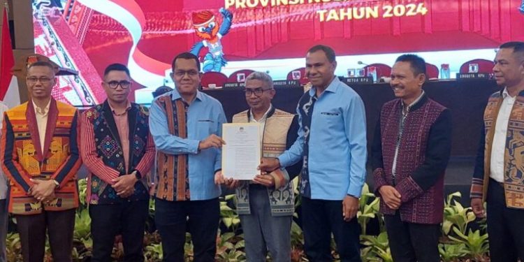 KPU Tetapkan Melki-Johni Gubernur dan Wakil Gubernur NTT Terpilih