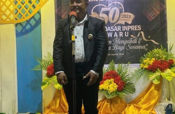 SD Inpres Waiwaru 50 Tahun : Linus Lusi, “Etika dan Penghormatan Jadi Kunci Kesuksesan”
