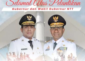 Acara Pelantikan 481 Kepala Daerah, Melki–Johni Mohon Doa Restu Membangun NTT Lebih Baik