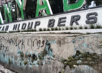 Aksi Protes PETI di Madina : Coretan Kritik Aparat ada Nama LABAN