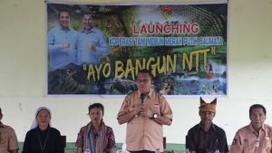 Gubernur Melki Resmikan Koperasi Tani Nebun Merah Putih Desa Baumata