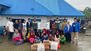 Ima Madina Pekanbaru dan PK PMII Al Azhar Berbagi Sembako di Panti Asuhan Hikmah Rumbai