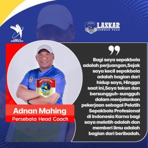 Adhan Maing, Pelatih Baru Persebata Lembata