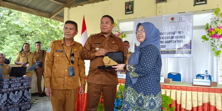 Bupati Sikka Launching Kepesertaan JKN Nasional Tahun 2025 di Mahe Kelan