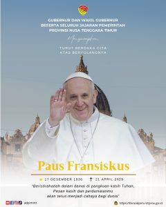 Gubernur NTT Ucapkan Duka Cita Atas Wafat Paus Fransiskus