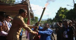 Wagub NTT Lepas Pawai Paskah Gerakan Angkatan Muda Kristen Indonesia  Alor 