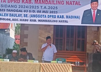 Anggota DPRD Madina Bahran Saleh Daulay Lakukan Reses di Desa Lumbandolok