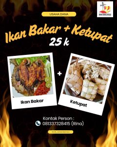 Orang Muda Katolik Paroki St Maria Baneux Lewoleba Ulet Giat Usaha Dana, Sediakan Ketupat dan Ikan Bakar