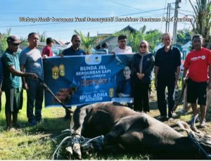 Wabup Lembata Serahkan Bantuan Hewan Qurban Dari Anggota DPR RI, Julie Sutrisno Laiskodat