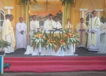 Frans Betekeneng,SVD,  Pastor Paroki  Santisima Trinidad Buenos Aires Argentina Rayakan Syukur Imamat Perak di Lewotana Lembata