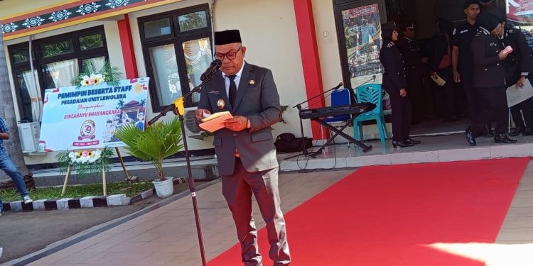 Bupati Lembata Hadir HUT Bhayakara Bacakan Sambutan Kapolri