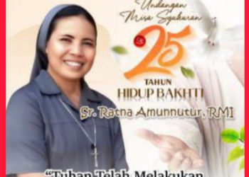 Pastor Yohanes Mario Berchmanz Notan Watun,CSSR : SR. Ratna, Jadilah Suster Rendah Hati Layani Tuhan dan Sesama
