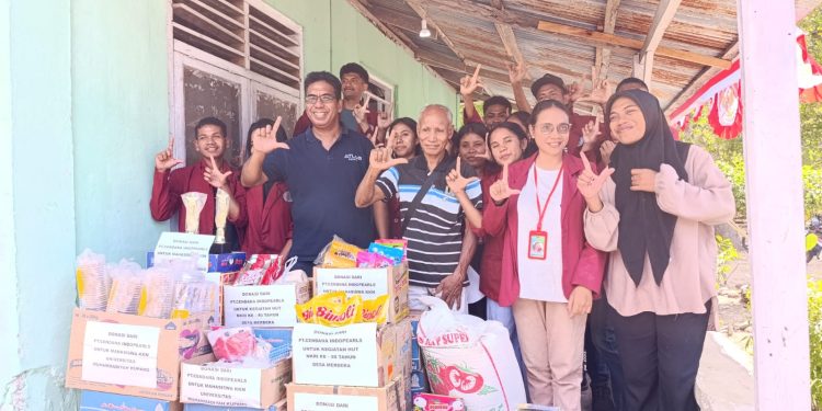 Songsong HUT RI ke-80 : PT. Cendana IndoPearl Lembata Berbagi Santunan Kasih