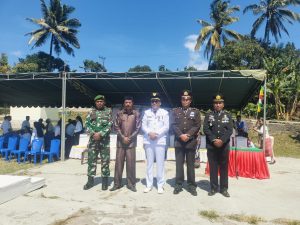 Camat Nagawutung Pimpin Upacara HUT RI ke-80 di Desa Belabaja 