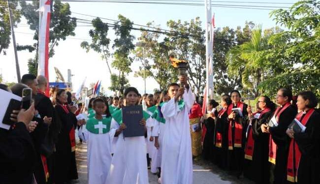 Wagub NTT Hadiri Parade Api Injil HUT ke-411 Jemaat GMIT Kota Kupang