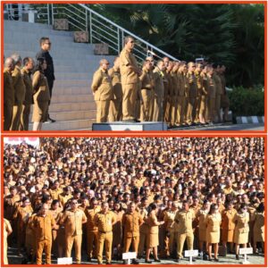 Gubernur NTT Pimpin Apel : Ingatkan Laporan Data Absensi ASN Secara Teratur  