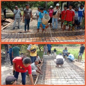 Dinas PUPR Lembata dan Petani Kerjakan Deker Waikomo