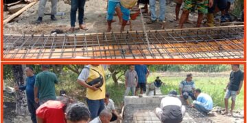 Dinas PUPR Lembata dan Petani Kerjakan Deker Waikomo