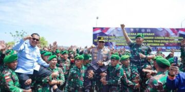 Gubernur NTT Hadiri Pelepasan Satgas Pasukan Pengamanan Perbatasan RI-Timor Leste