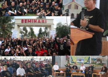 Gubernur Melki Laka Lena Temu Alumni Sanpio