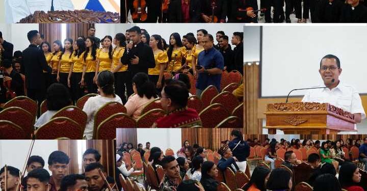 Gubernur Melki Laka Lena : Peringatan Tiga Momentum Bersejarah, 150 Tahun SVD, Syukuran Rektor Baru, Mantapkan Unwira Bangun Masa Depan NTT