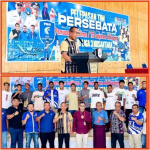 Wabup Nasir Lepas Tim Persebata Menuju Liga Tiga Indonesia : “Payung Filosofi Kepercayaan Diri”