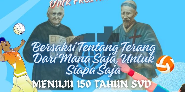 OMK Freinademetz Paroki SAJ Waikomo Gelar Volly Tingkat Paroki Meriahkan 150 Tahun SVD