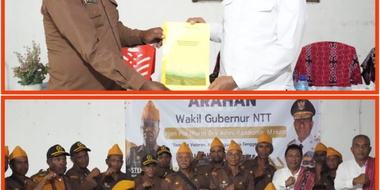 Wagub Johni Asadoma Kunjungi Kantor Marcab LVRI Belu, Motivasi Para Veteran