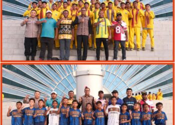 Lepas Kontingen Sepakbola NTT, Wagub Johni : Kalian Bertanding Untuk Menang