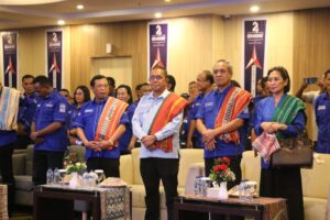 Gubernur Melki Hadiri Rakerda DPD Partai Demokrat NTT