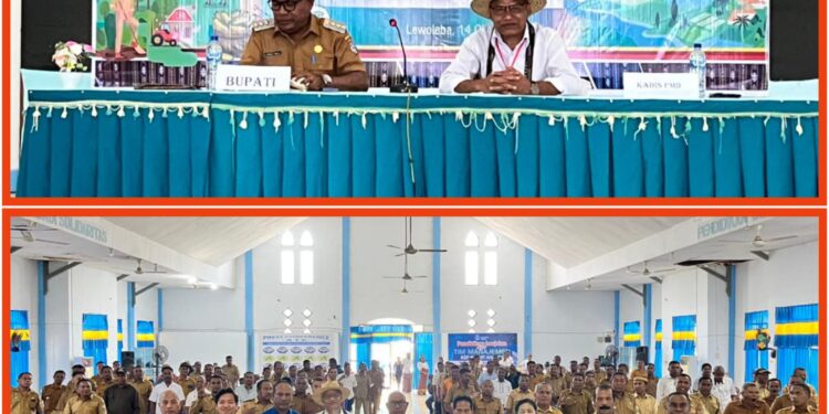 Lembata Gelar Rapat Konsolidasi Kelembagaan Desa, Bupati Kanis Tuaq Tegaskan Pembangunan Desa Tanggung Jawab Bersama