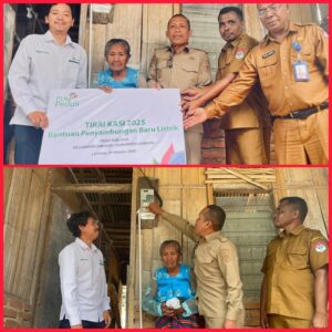 Tirai Kasi 2025, Kado Spesial PLN untuk 190 Kaluarga Lembata, Wabup Nasir Hadirkan Cahaya di Rumah Ibu Maria