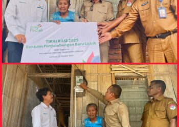 Tirai Kasi 2025, Kado Spesial PLN untuk 190 Kaluarga Lembata, Wabup Nasir Hadirkan Cahaya di Rumah Ibu Maria
