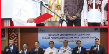 Gubernur Melki Lantik Direksi dan Komisaris Bank NTT, Bupati Lembata Ingatkan Skema Pembiayaan Mudah Diakses UMKM Lokal