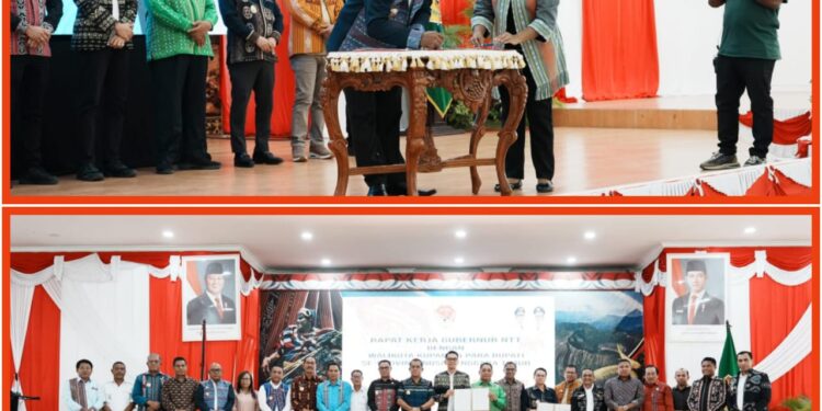 Raker Pemprov NTT, Gubernur Melki Tekankan Efisiensi Anggaran, Bupati Lembata Dorong Kolaborasi Nyata Sentuh Masyarakat