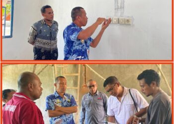 Pantau Proyek APBN, Wabup Nasir Temukan Ketidaksesuaian Material Proyek Revitalisasi Sekolah