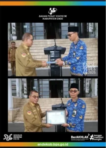BPS Serahkan Kajian Dampak Ekonomi ETMC 2025 Kepada Bupati Ende