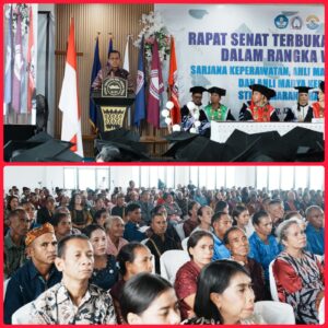 Gubernur Melki Hadiri Wisuda STIKES Maranatha Kupang : Dorong Nakes Kembangkan Profesionalisme