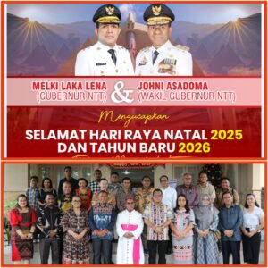 Gubernur dan Wakil Gubernur NTT Open House Natal 2025 Hadirkan Sukacita, Kebersamaan, dan Semangat Persatuan