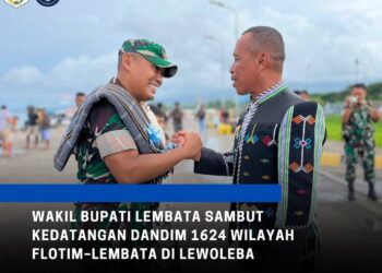 Wakil Bupati Lembata Sambut Dandim 1624  Flotim–Lembata di Pelabuhan Lewoleba