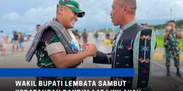 Wakil Bupati Lembata Sambut Dandim 1624  Flotim–Lembata di Pelabuhan Lewoleba