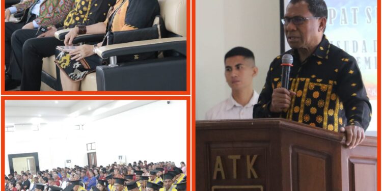 Wagub Johni Asadoma Hadiri Wisuda D-III ke-41 ATK, Pertama Kali Digelar di Kampus Milik Sendiri