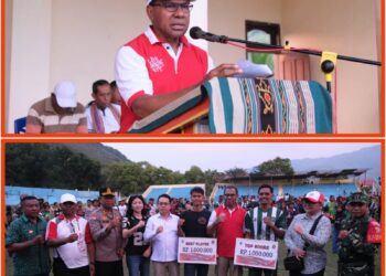 Wagub Tutup Turnamen Garuda Gerindra Alor  Cup I 2025 : Apresiasi Sportivitas dan Potensi Atlet Muda